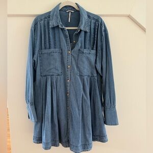 Free People The Denim Voyage Shirtdress